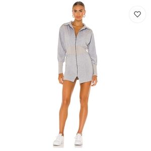 Carolina Mini Dress in Heather Grey